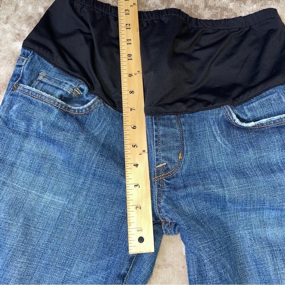 Citizen's of Humanity maternity boot cut wide leg jeans medium wash 30" waist - Picture 3 of 11
